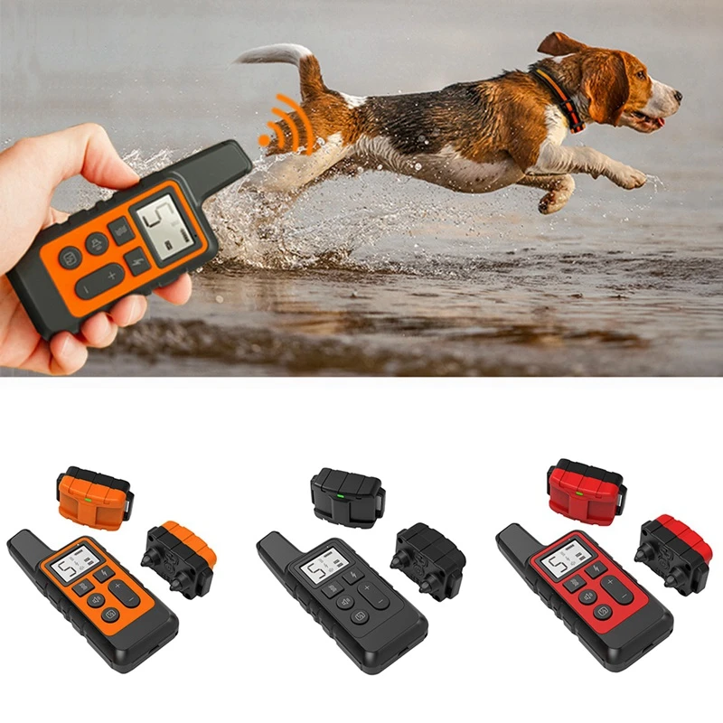 Electric Dog Training Collar Pet Remote Control Waterproof Rechargeable Pet Dog Bark Collar With Remote.jpg Q90.jpg